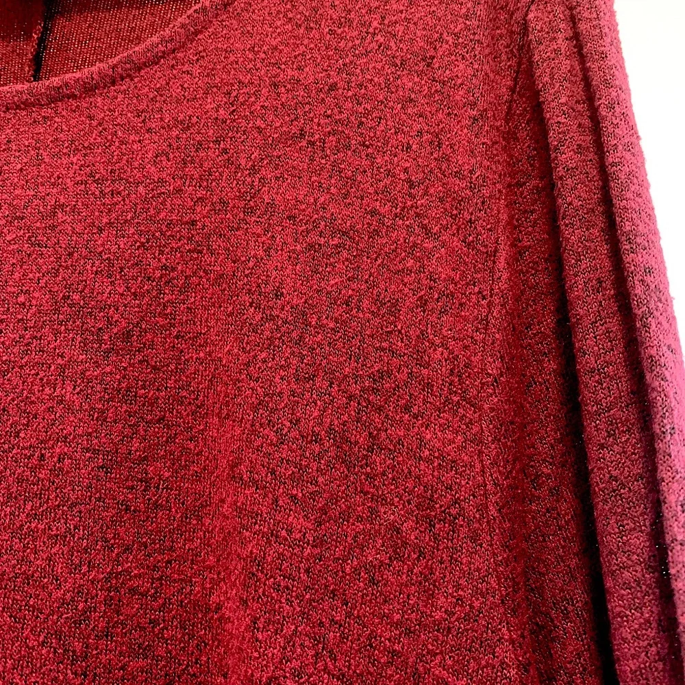 Old Navy • Long Sleeve A-Line Dress • Maroon - Picture 4 of 5